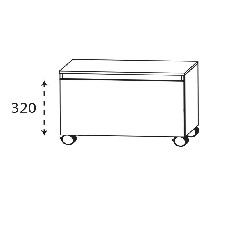 Laguna Ergänzungsschrank Rollenschrank