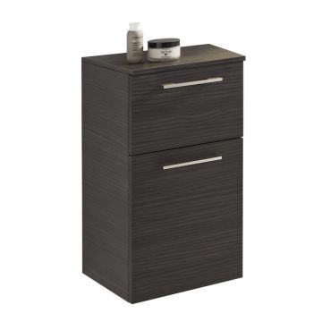 Badea Highboard 30 cm, 1 Auszug, 1 Tür, 1 Glaseinlegeboden, Abdeckplatte