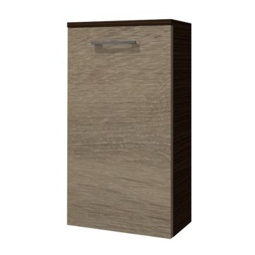 Badea Highboard 35 cm, 1 Tür, 2 Glaseinlegeböden, Abdeckplatte