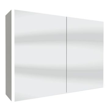 Badea Spiegel Spiegelschrank - 100 cm, 2 Türen, doppelt verspiegelt