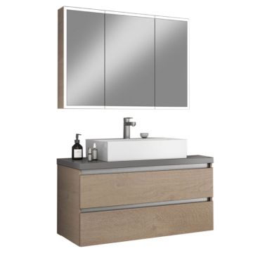 Badea Pure Badmöbel Set 15 - 100 cm