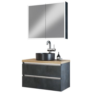 Badea Pure Badmöbel Set 9 - 80 cm