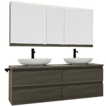 b collection b solid Badmöbel Set 18 - 140,8 cm