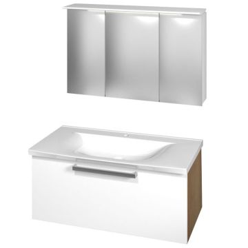 b collection b maxx Badmöbel Set - 101 cm, Spiegelschrank