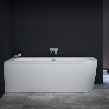 badshop.de Design Oval-Badewanne - 180 / 80 Oval Rechts