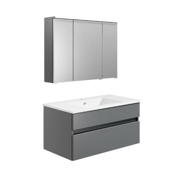 badshop.de Aurora Badmöbel Set 30 - 92 cm, Bad Set