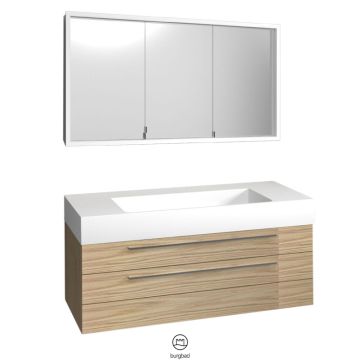 Burgbad Crono Badmöbel Set 124 cm