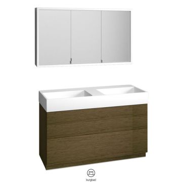 Burgbad Crono Badmöbel Set 124 cm