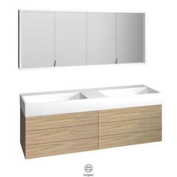 Burgbad Crono Badmöbel Set 164 cm