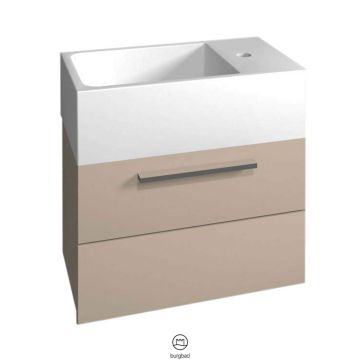 Burgbad Crono Mineralguss-Waschtisch mit Unterschrank 50 cm