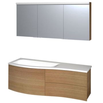 Burgbad Sinea 1.0 Badmöbel Set 6-1 - 141 cm