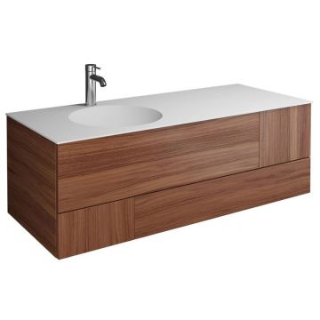 Burgbad Coco Waschtisch mit Unterschrank Set 7 - 121 cm links