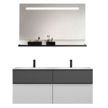 Burgbad Fiumo Badmöbel Set 18 - 142 cm