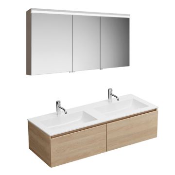 Burgbad LIN20 Badmöbel Set 142 cm Skizze