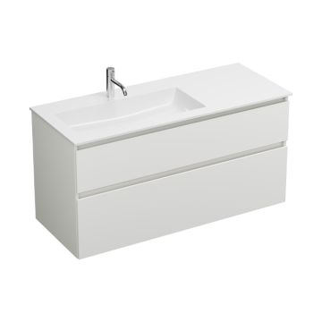 Burgbad LIN20 Waschtisch mit Unterschrank Set 122 cm links