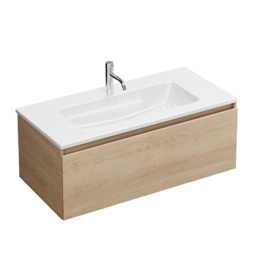 Burgbad LIN20 Waschtisch mit Unterschrank Set 93 cm Skizze