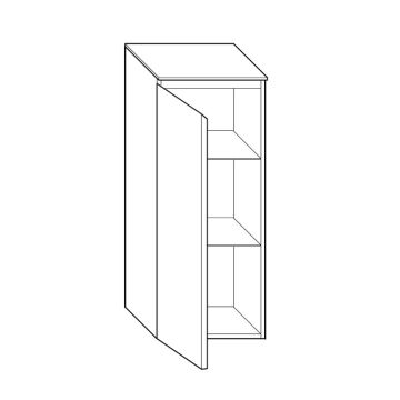 Burgbad LIN20 Mittelschrank - 40 cm Skizze