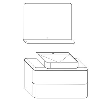 Burgbad b.me Badmöbel Set - 100 cm