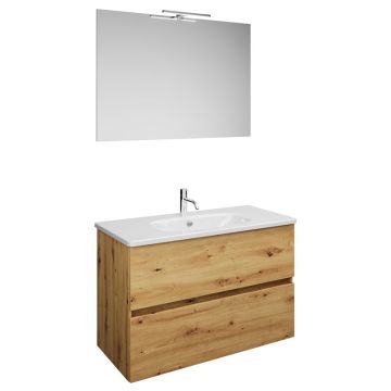 Burgbad Rocio Badmöbel Set 100 cm Eiche Dekor Urban