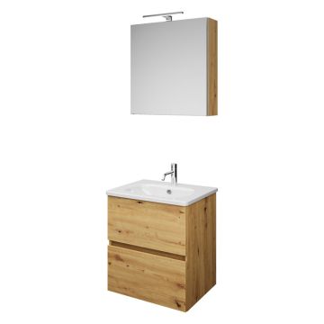 Burgbad Rocio Badmöbel Set 60 cm Eiche Dekor Urban
