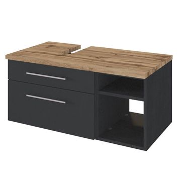 Held Möbel Davos Waschtischunterschrank / Unterbeckenschrank - 90 cm