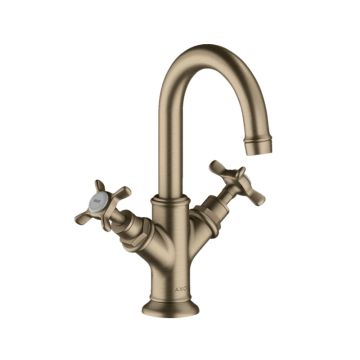 Axor Montreux Waschtischarmatur 160 mit Kreuzgriffen, Zugstangen-Ablaufgarnitur