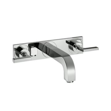 Axor Citterio Waschtischarmatur Unterputz mit Auslauf 226 mm, Hebelgriffen
