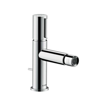 Axor Uno Bidetarmatur mit Zugstangen-Ablaufgarnitur