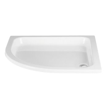 HSK Duschwanne Viertelkreis-Duschwanne 90x90, flach, Acryl ohne Schuerze