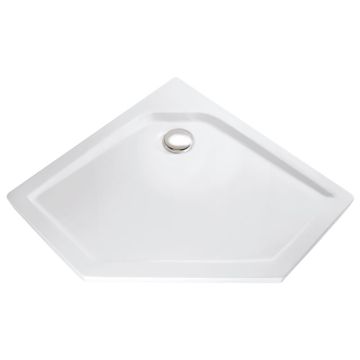 HSK Duschwanne Fünfeck-Duschwanne 100x100, superflach, Acryl