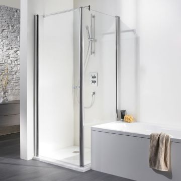 HSK Exklusiv Drehtür mit wegschwenkbarer Seitenwand