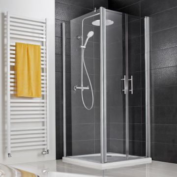 HSK Favorit Nova zweiteilige Pendeltür 90 cm mit Seitenwand 100 cm