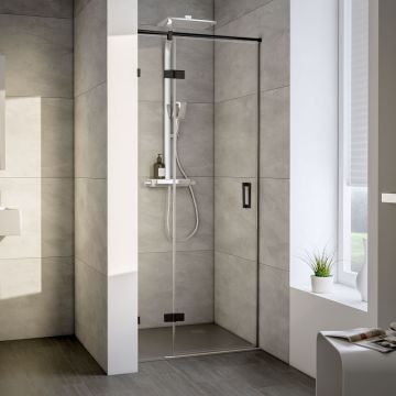 HSK Atelier Plan Pur Duschtür für Nische - AP.202 - Drehtür und Nebenteil