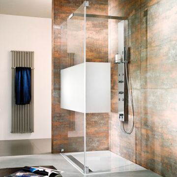 HSK Lavida Walk In Dusche LV51 mit 1 Glaselement und 1 bewegliches Seitenteil