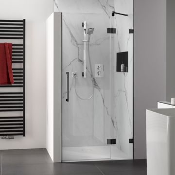 HSK Aperto Pur Drehtür pendelbar an Festelement Nische