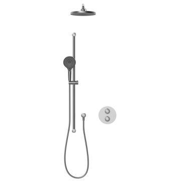 HSK Shower und Co Duschsystem Komplett-Set 1,55 AquaXpro, Gunmetal gebürstet