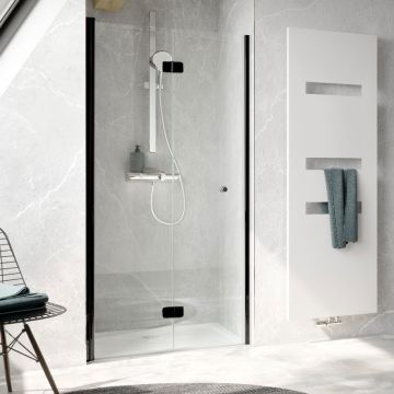 HSK Exklusiv 2.0 Duschtür für Nische Schwarz-matt