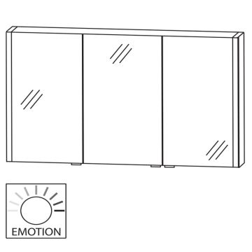 Laguna Spiegelschränke Spiegelschrank - 90 cm Skizze