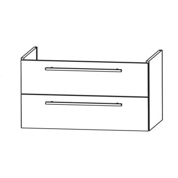 Laguna Waschtischunterschränke 96 cm - Skizze
