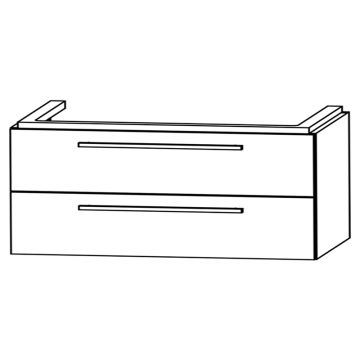 Laguna Waschtischunterschrank 120 cm Skizze