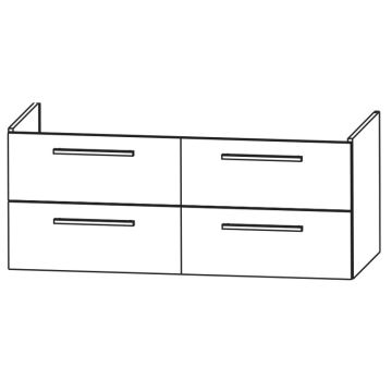 Laguna Waschtischunterschränke 126 cm - Skizze