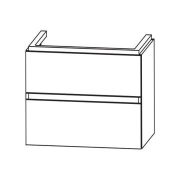 Laguna Waschtischunterschrank 50 cm Skizze