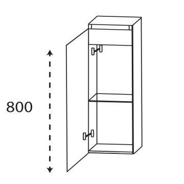Laguna Highline 100 Highboard - 30 cm Skizze