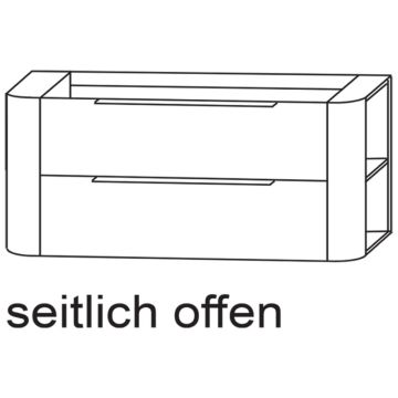 Laguna Orbis Waschtischunterschrank - 151 cm Skizze