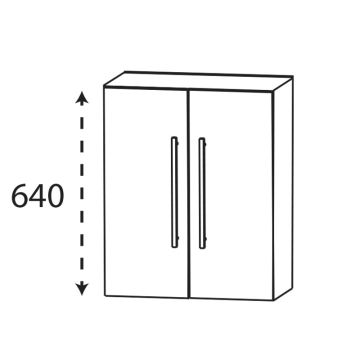 Laguna Ergänzungsschrank Highboard - 60 cm Skizze