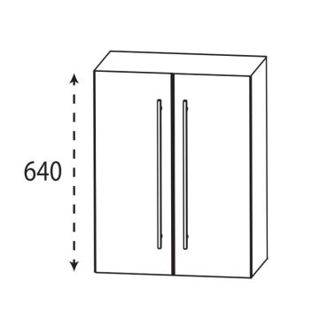 Laguna Ergänzungsschrank Oberschrank - 60 cm Skizze