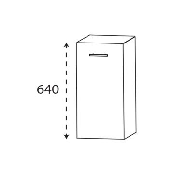 Laguna Ergänzungsschrank Unterschrank - 40 cm Skizze