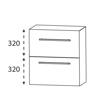 Laguna Ergänzungsschrank Unterschrank - 30 cm Skizze