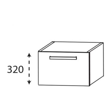 Laguna Platino 2.0 Plattenunterschrank - 80 cm Skizze