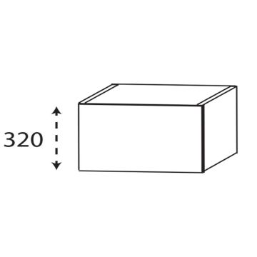Laguna Platino 2.0 Unterschrank - 90 cm Skizze
